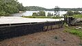 Oatley, NSW - Neverfail Bay, with derelict oyster barge in foreground (April 2019)