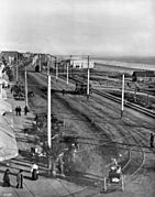 Ocean Avenue in Long Beach looking south from Pine Avenue ca 1910