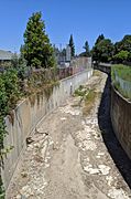 Permanente Creek diversion channel behind Blach