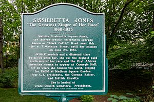 Plaque dedicated to Sissieretta Jones