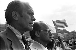 President Gerald Ford meets with Mexican President Luis Echeverria