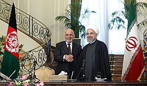 President Rouhani holding joint conference with Afghan President Ashraf Ghani in Saadabad Palace 01