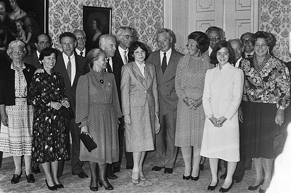 Queen Beatrix meets Nobel Laureates in 1983