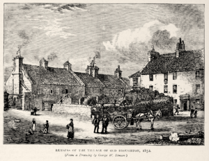 Remains of the village of Old Broughton, 1852