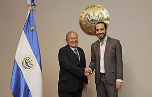 Reunión del presidente Sánchez Cerén con el alcalde de San Salvador