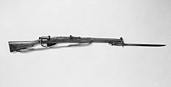 SMLE rifle with bayonet fixed
