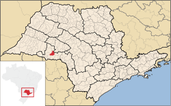 Location in São Paulo and the state of São Paulo
