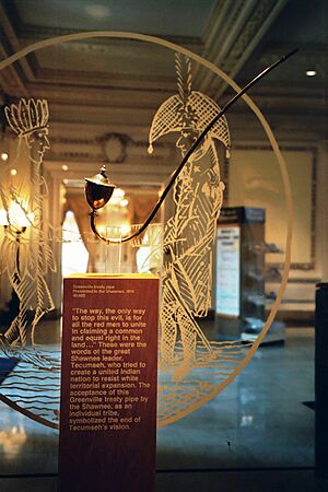Second Treaty of Greenville pipe presented to the Shawnees by the USA 22 Jul 1814