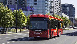 Skybus number 65 (5177AO) Scania in Wurundjeri Way, 2013