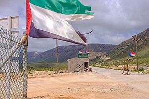 Southern Transitional Council - roadblock Socotra (2)