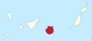 Spain Canary Islands location map Gran Canaria