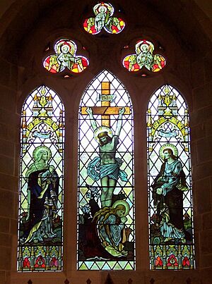 Stained Glass Window, St Hilda's Church, Ampleforth