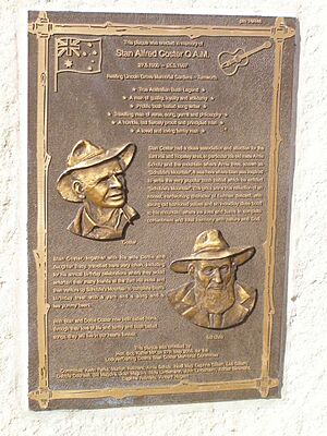 Stan Coster memorial, carpark of the Tenthill Hotel, 2006