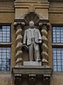 Statue of Cecil Rhodes, High Street frontage of Oriel College, Oxford (cropped)