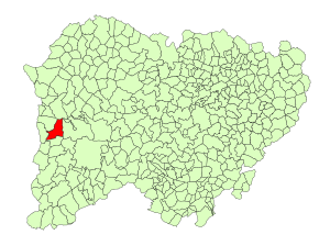 Location in Salamanca