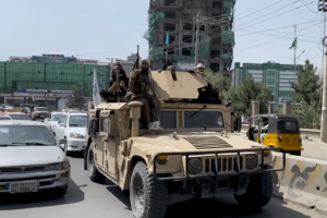 Taliban Humvee in Kabul, August 2021 (cropped)