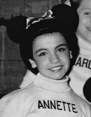 The Mickey Mouse Club Mouseketeers Annette Funicello 1956
