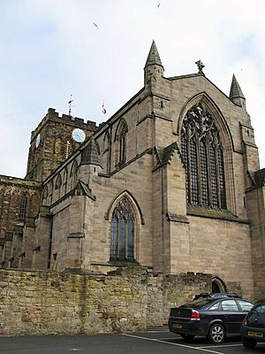 The Nave and Tower of Hexham Abbey from the northwest - geograph.org.uk - 749740.jpg