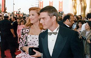 Tom Cruise and Mimi Rogers in 1989