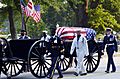 US Navy 040609-N-1464F-010 The Old Guard of the Army's 3rd U.S. Infantry Regiment transports the flag-draped casket of former President Ronald Reagan