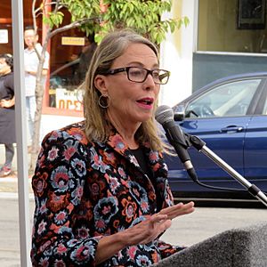 Vallie Brown at Inner Sunset Streetscape Project ribbon cutting, September 2019.JPG