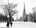 Woodward Avenue Grand Circus Park 1910 - Detroit Michigan