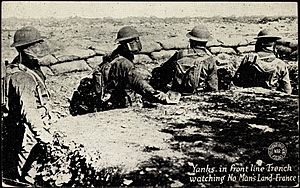 1919postcard-Yanksintrench