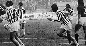 1973–74 Serie A - Juventus FC v AS Roma - Cuccureddu's goal