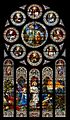 1st Glorious Mystery Stained Glass Window (Resurrection) Cathedral of the Madeleine Salt Lake City