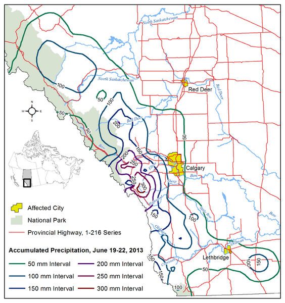 2013 Alberta floods rainfall