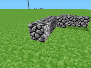 A 2009 screenshot from an early version of Minecraft, then called "Cave Game"