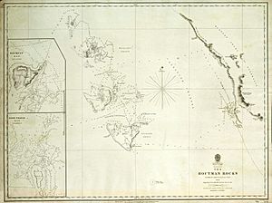 Admiralty Chart No 1723 The Houtman Rocks, Published 1845