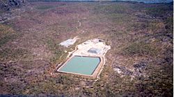 Aerial view of the Ranger 3 site at Kakadu's Ranger Uranium Mine