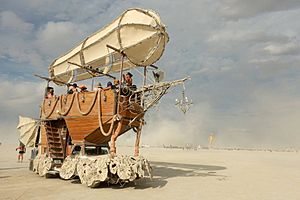 Airpusher Art Car at Burning Man