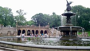 Angel of the Waters Fountain and Bethesda Terrace, Central Park, NYC