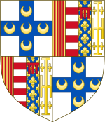 Arms of the house of Piccolomini Pieri d'Aragona