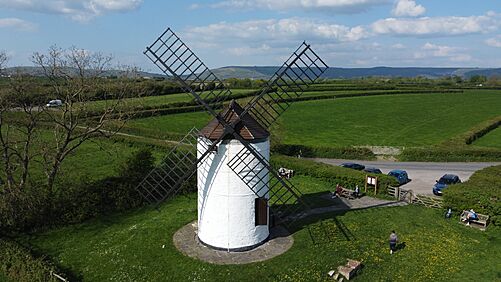 Ashton windmill areial photo