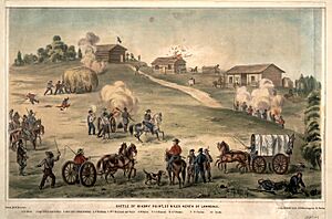 Battle of Hickory Point, north of Lawrence