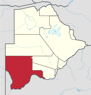 Location within Botswana
