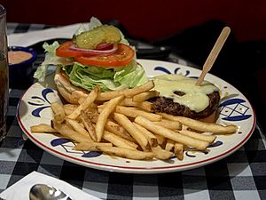 Burger and fries (1)