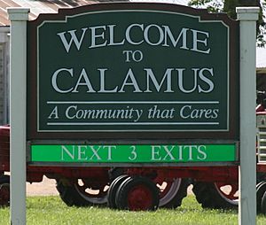 Calamus Iowa 20090712 Welcome Sign