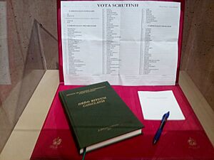 Card. Mahony's Scrutiny Ballot, 2013