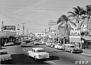 Cars on Gold Coast Highway, Surfers Paradise