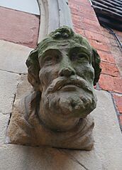Carved Face on the 'Hidden Gem' Church - geograph.org.uk - 4781759