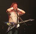 Dave Mustaine at the Electric Ballroom in London