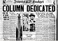 Dedication of Astoria Column