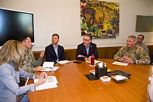 Division commander visits North Dakota - July 2018