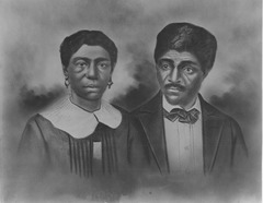 Dred and Harriet Scott from an original photograph by John H. Fitzgibbon engraved for FRANK LESLIE'S ILLUSTRATED NEWSPAPER, June 1857. (20e7aadb8d424e348351355f08b52adc)