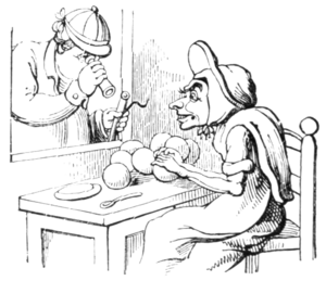 English Caricaturists, 1893 - Lesson in Apple Dumplings