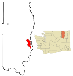 Location of Inchelium, Washington